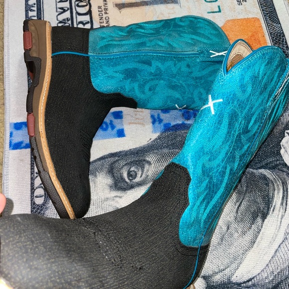 New twisted x cowboy boots Blue and Black Western Boots - Picture 6 of 9